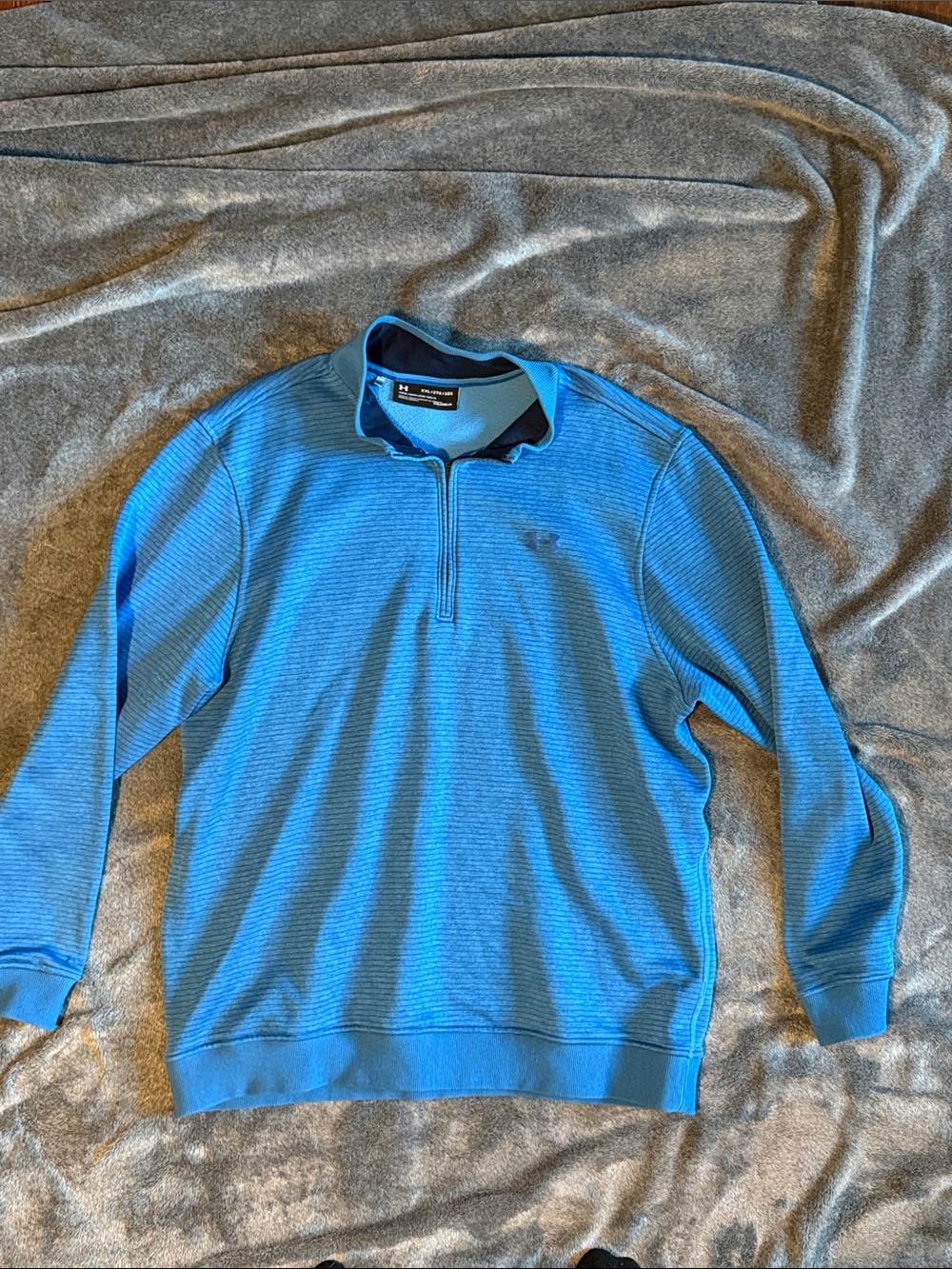 Under Armour Men’s Light Blue Half-Zip Sweater
